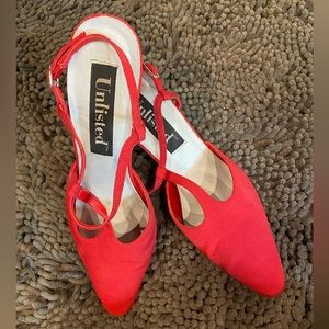 Kenneth Cole Unlisted Women’s Red Sling-back Dress Shoes, size 9.